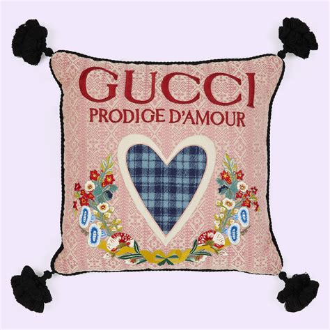 Gucci Prodige D'Amour Wool Cushion .